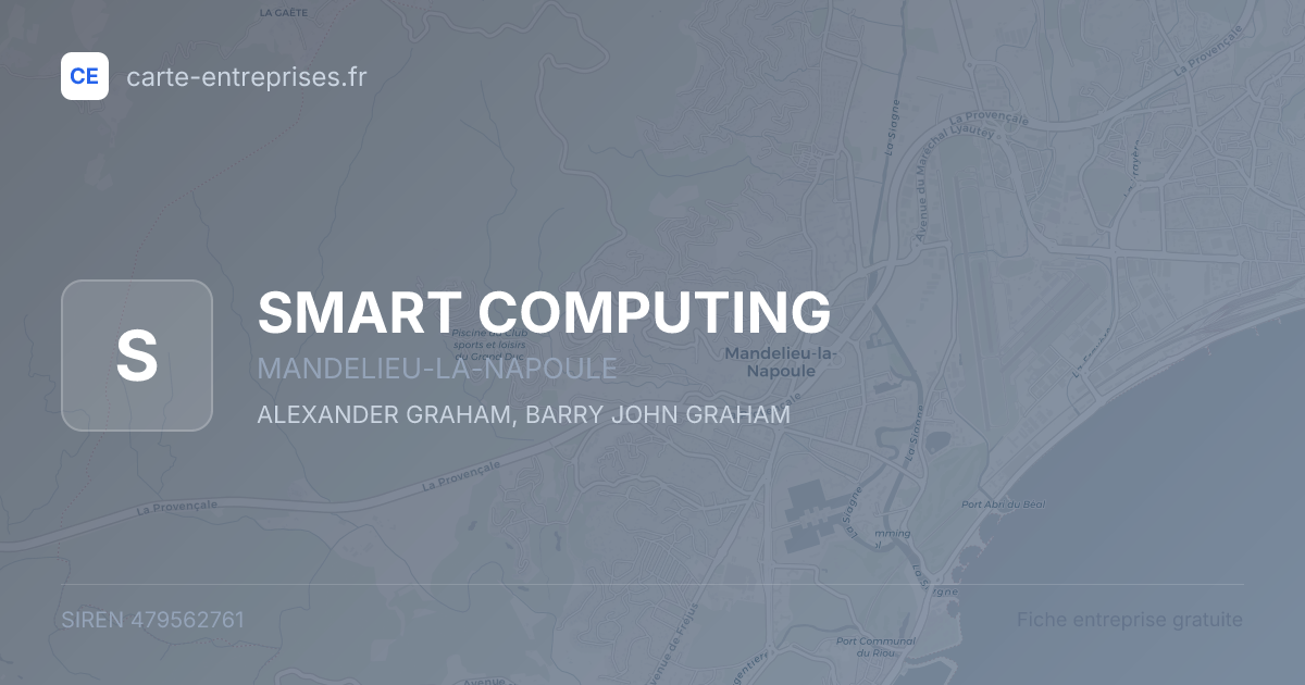 SMART COMPUTING — 479562761 — fiche entreprise