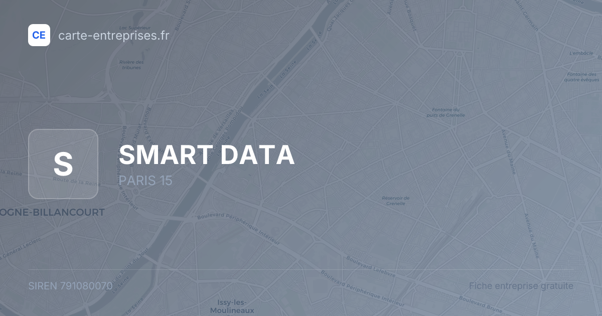 SMART DATA — 791080070 — fiche entreprise