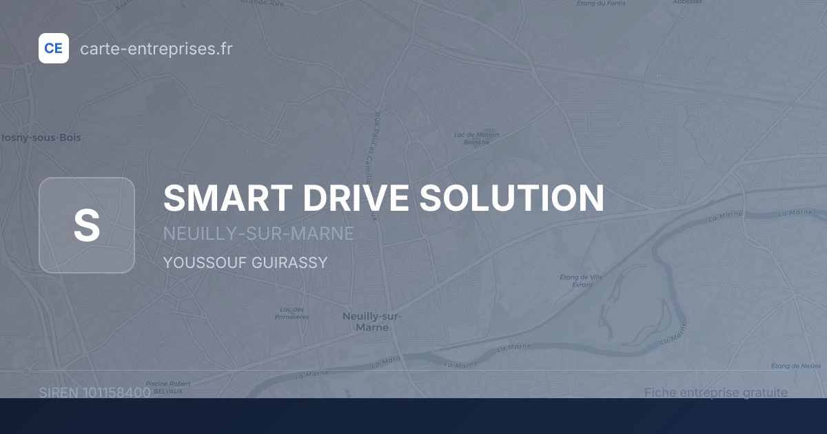SMART DRIVE SOLUTION — 101158400 — fiche entreprise