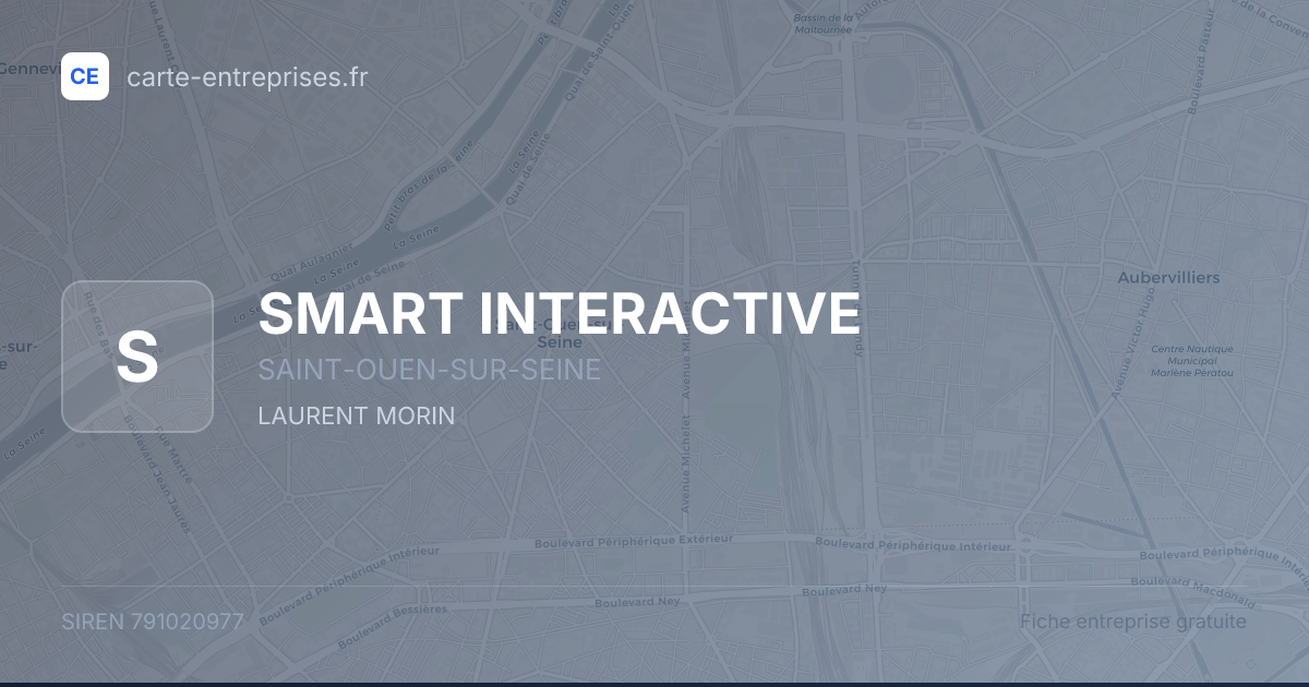 SMART INTERACTIVE — 791020977 — fiche entreprise
