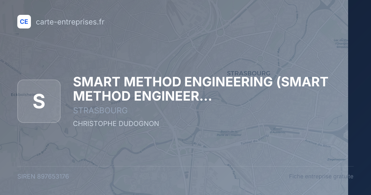SMART METHOD ENGINEERING — 897653176 — fiche entreprise