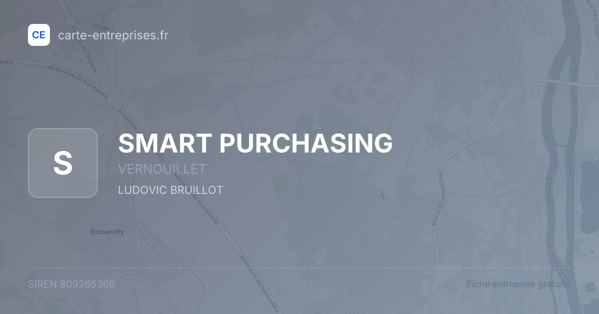 SMART PURCHASING — 809265366 — fiche entreprise