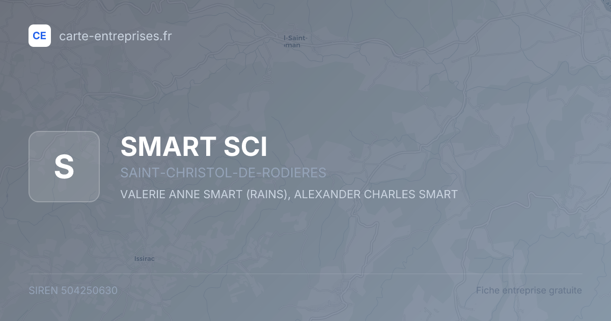 SMART SCI — 504250630 — fiche entreprise
