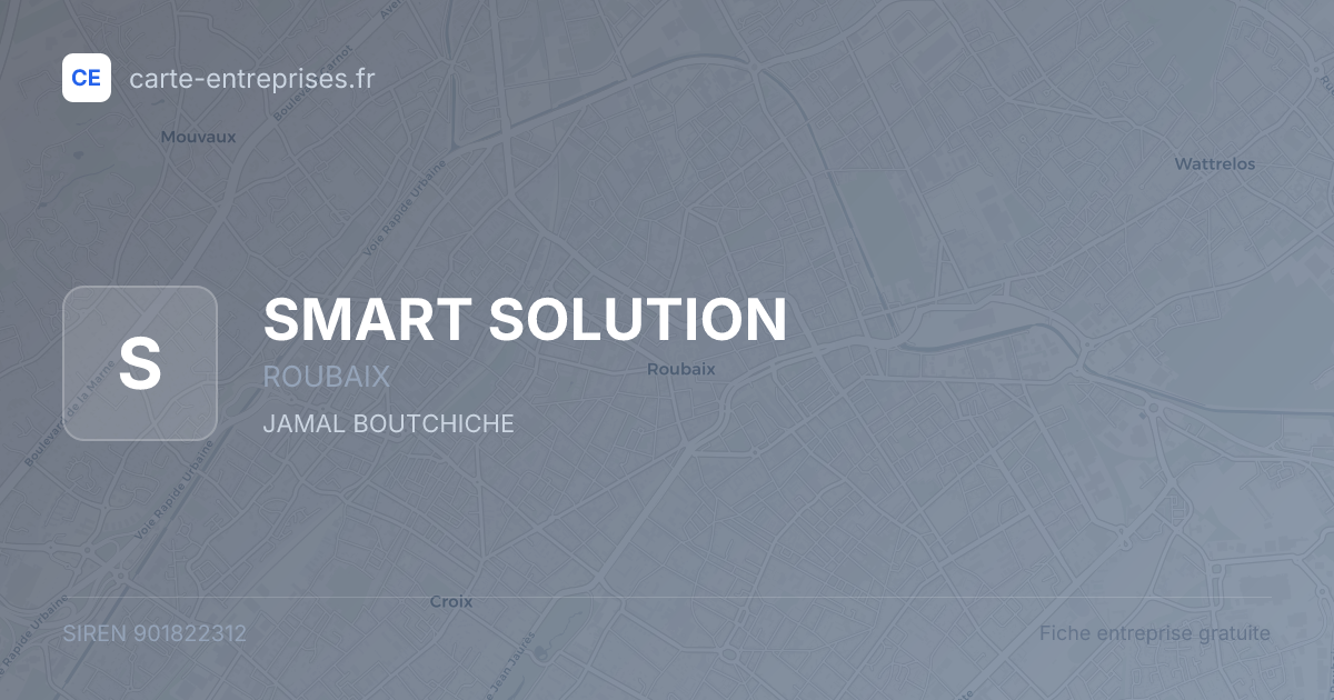 SMART SOLUTION — 901822312 — fiche entreprise