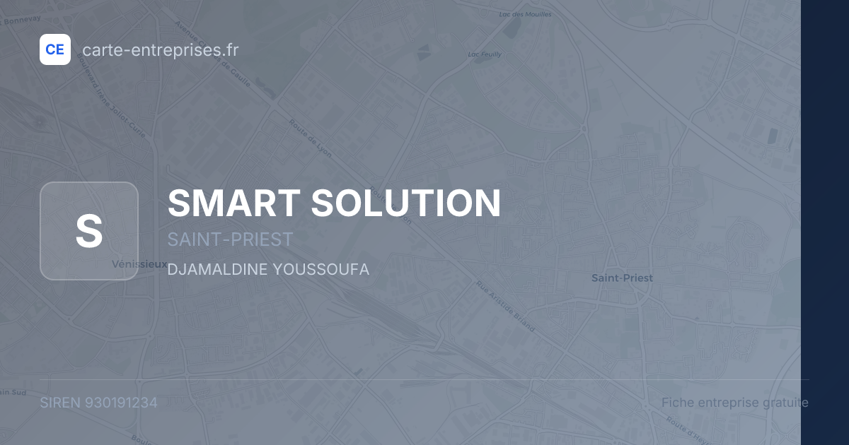 SMART SOLUTION — 930191234 — fiche entreprise