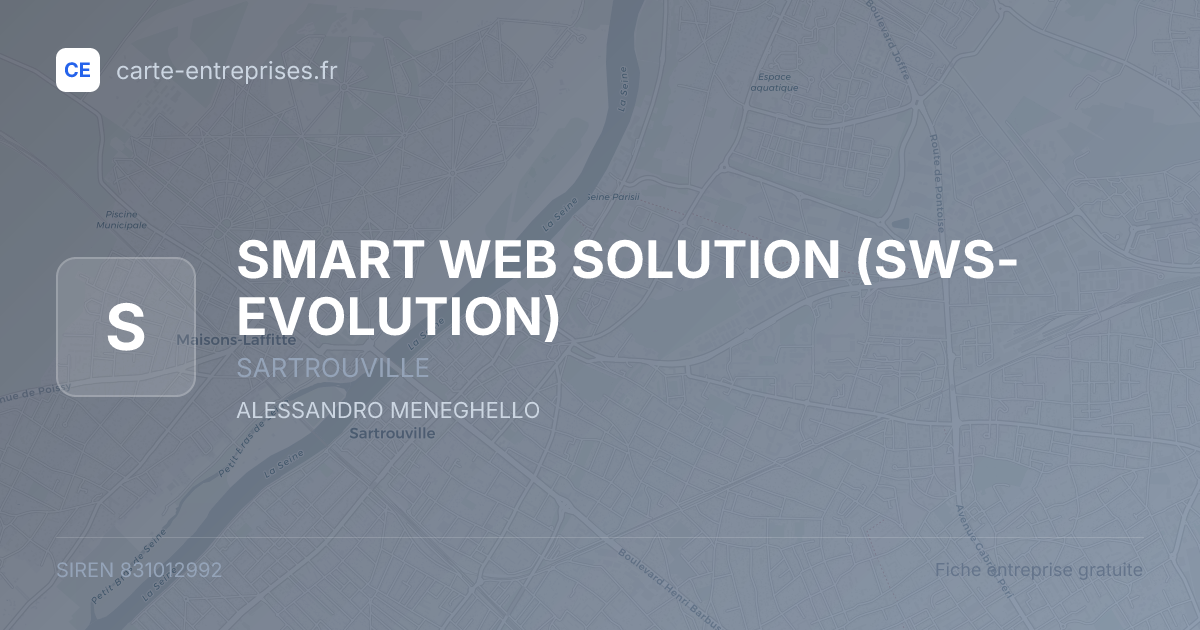 SMART WEB SOLUTION (SWS-EVOLUTION) — 831012992 — fiche entreprise