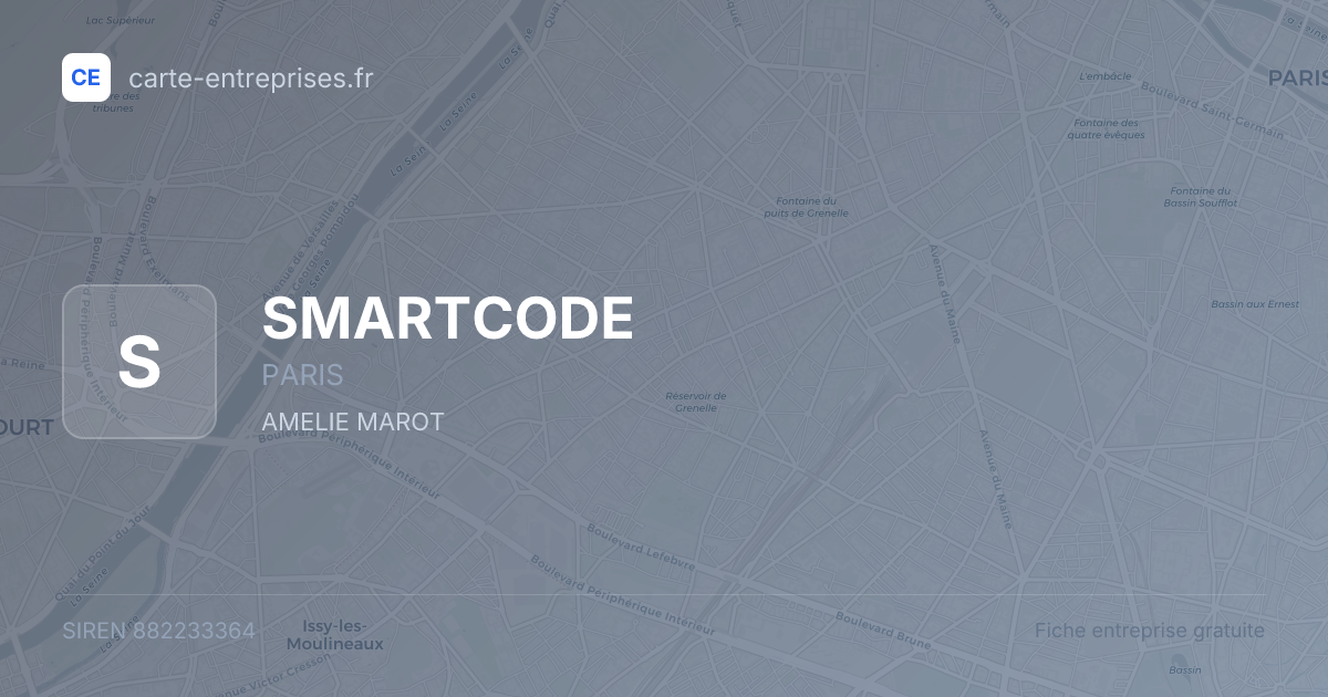 SMARTCODE — 882233364 — fiche entreprise