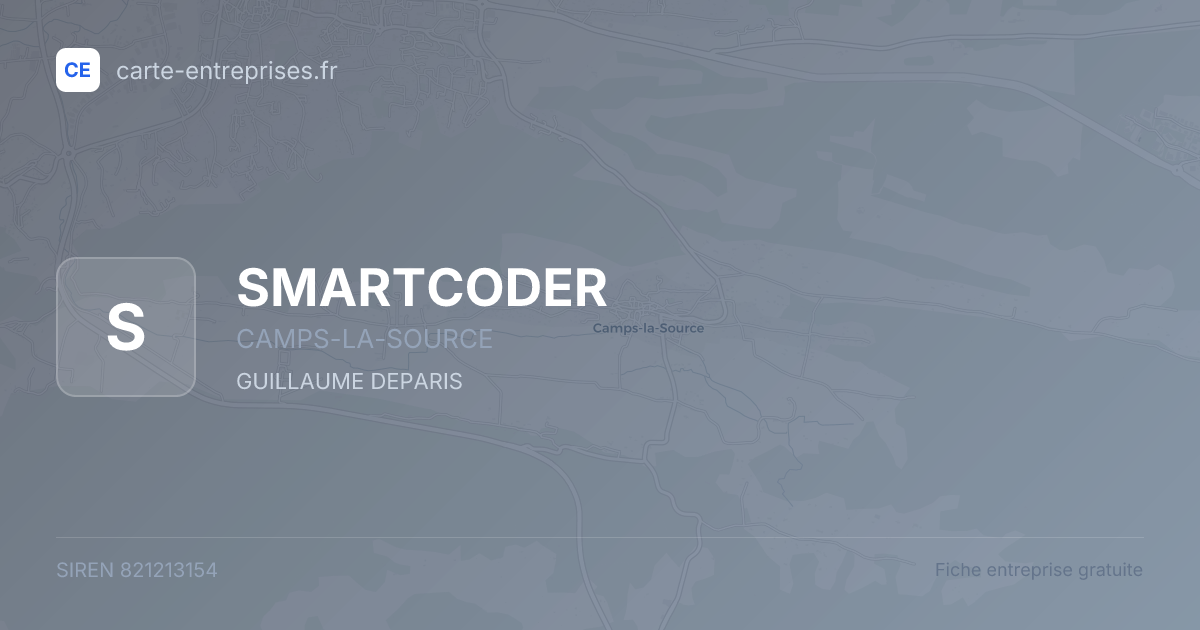 SMARTCODER — 821213154 — fiche entreprise