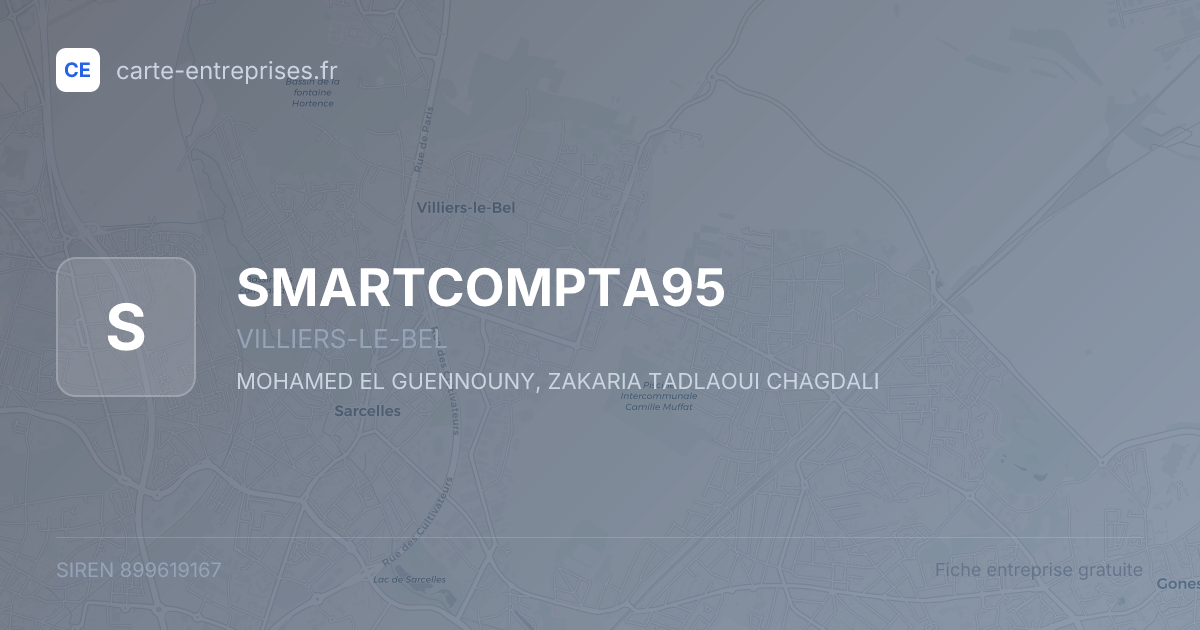 SMARTCOMPTA95 — 899619167 — fiche entreprise