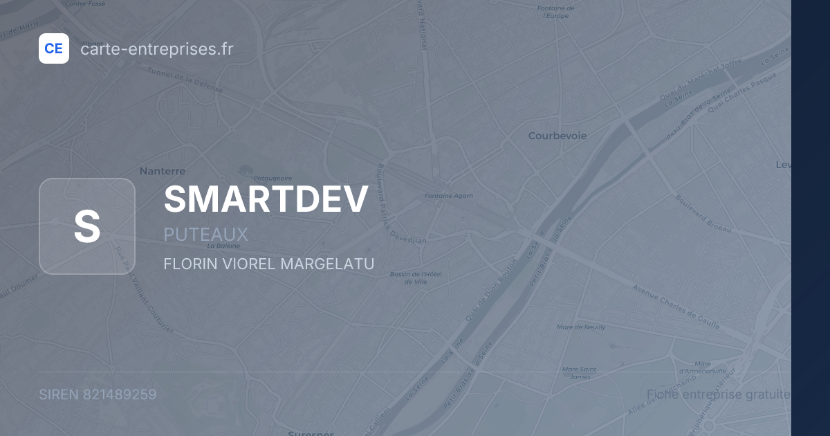 SMARTDEV — 821489259 — fiche entreprise