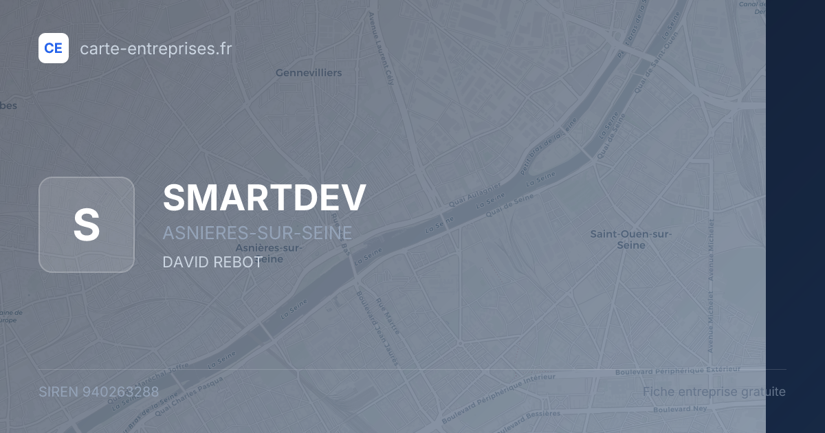 SMARTDEV — 940263288 — fiche entreprise