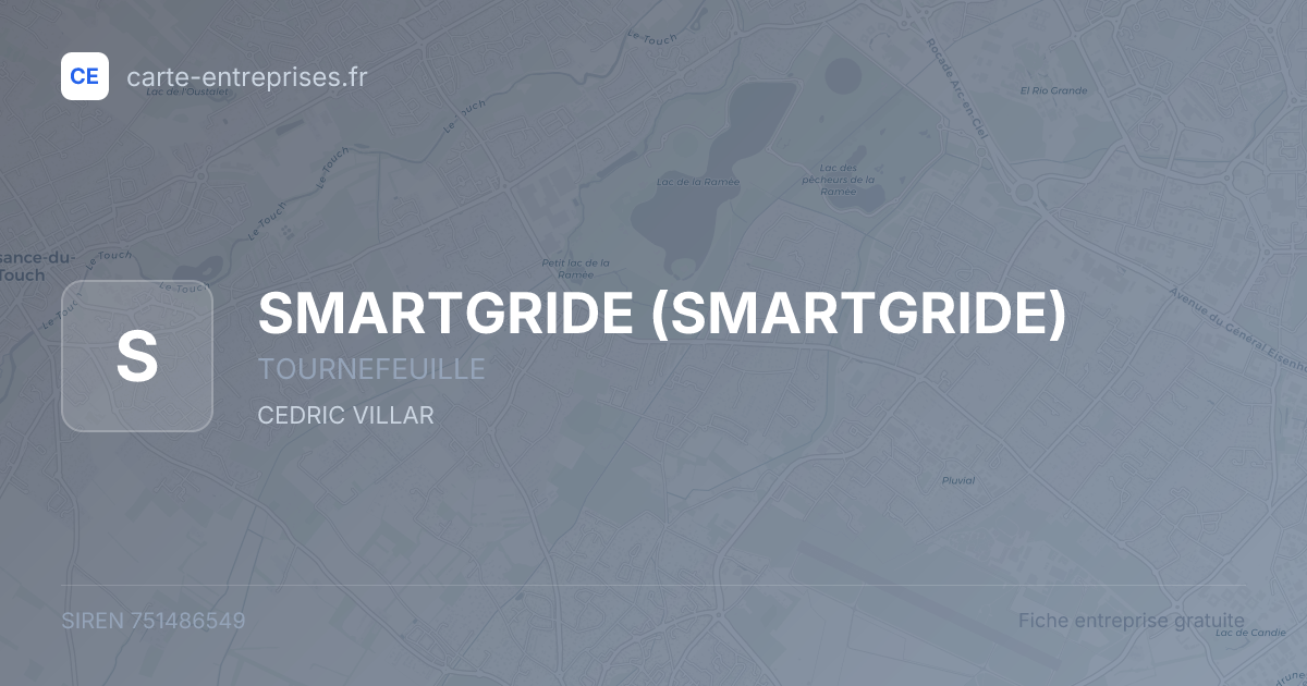 SMARTGRIDE — 751486549 — fiche entreprise