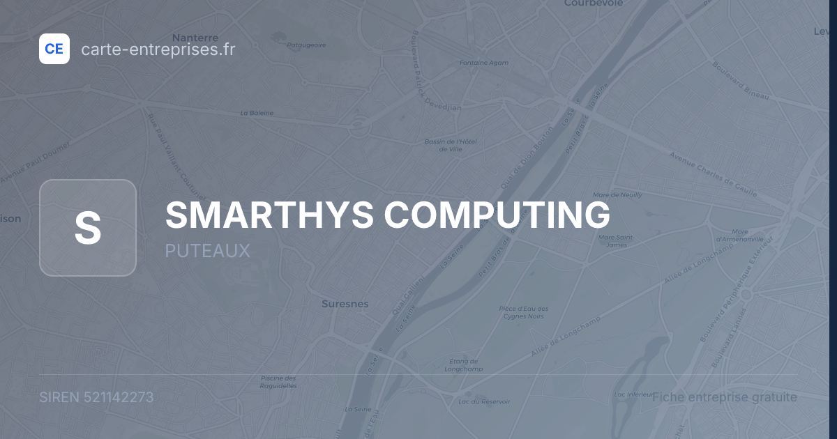 SMARTHYS COMPUTING — 521142273 — fiche entreprise