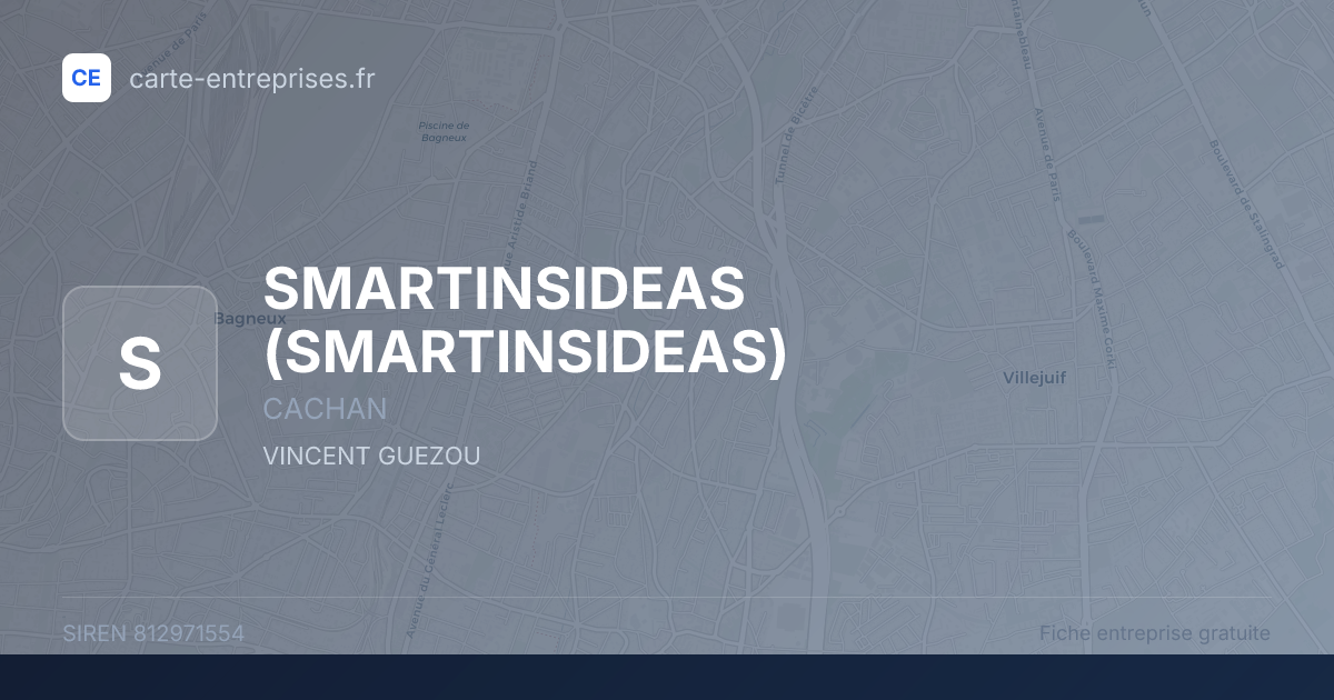 SMARTINSIDEAS — 812971554 — fiche entreprise