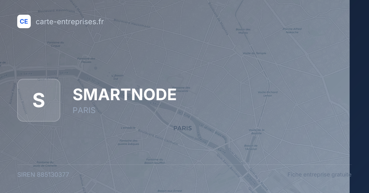 SMARTNODE — 885130377 — fiche entreprise