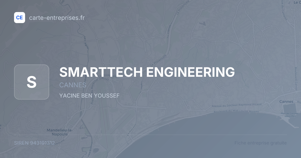 SMARTTECH ENGINEERING — 943191312 — fiche entreprise