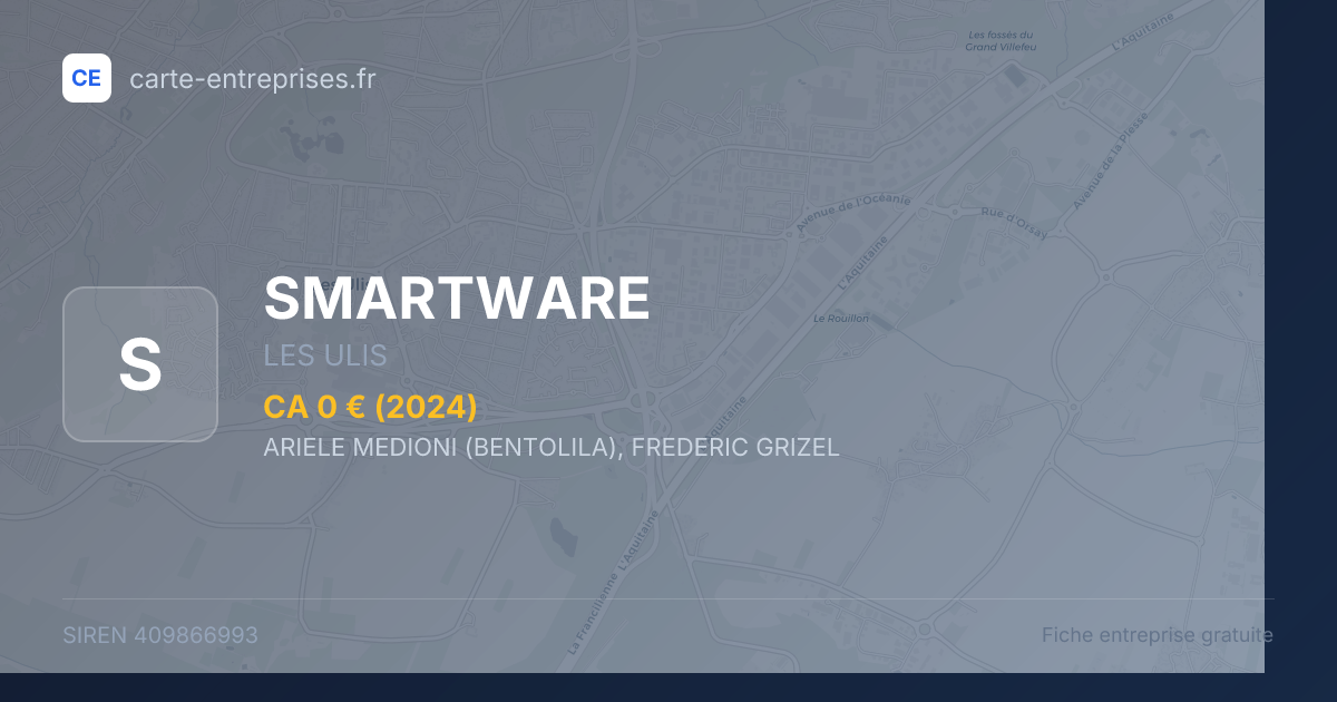 SMARTWARE — 409866993 — fiche entreprise