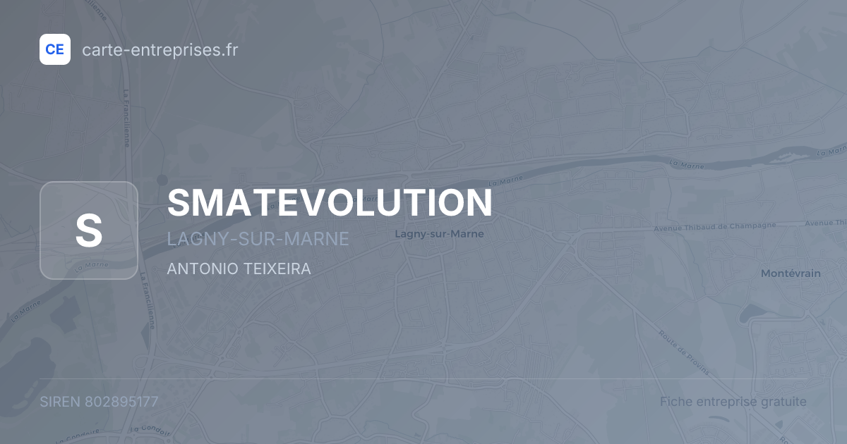SMATEVOLUTION — 802895177 — fiche entreprise