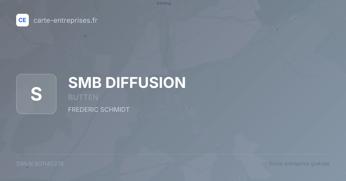 SMB DIFFUSION — 801145376 — fiche entreprise