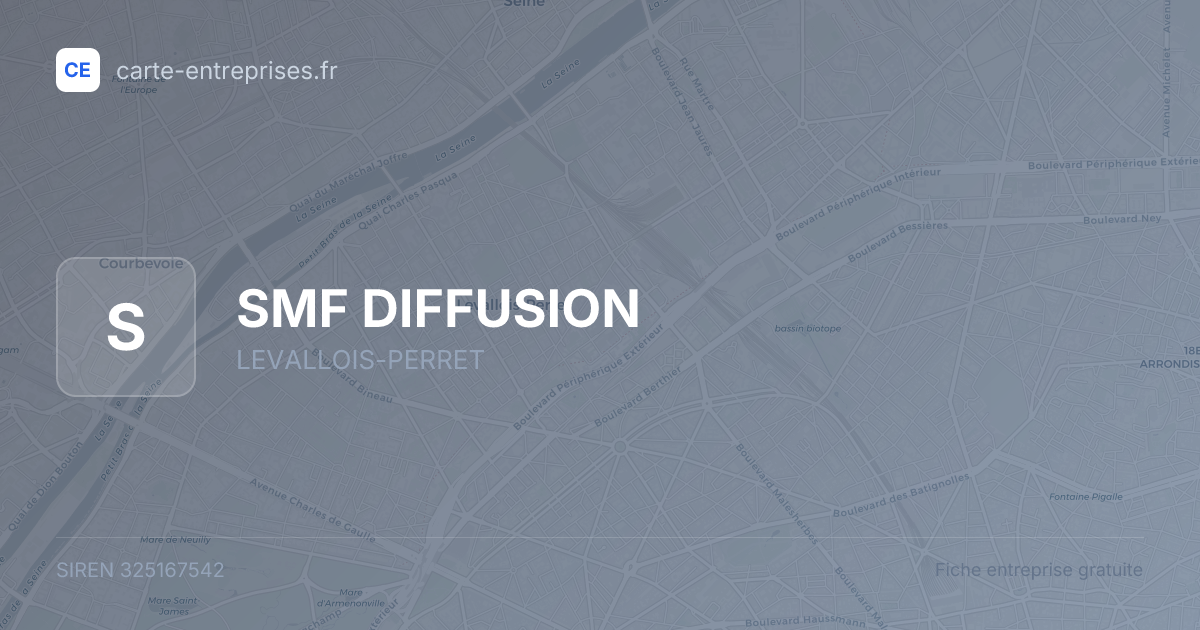 SMF DIFFUSION — 325167542 — fiche entreprise