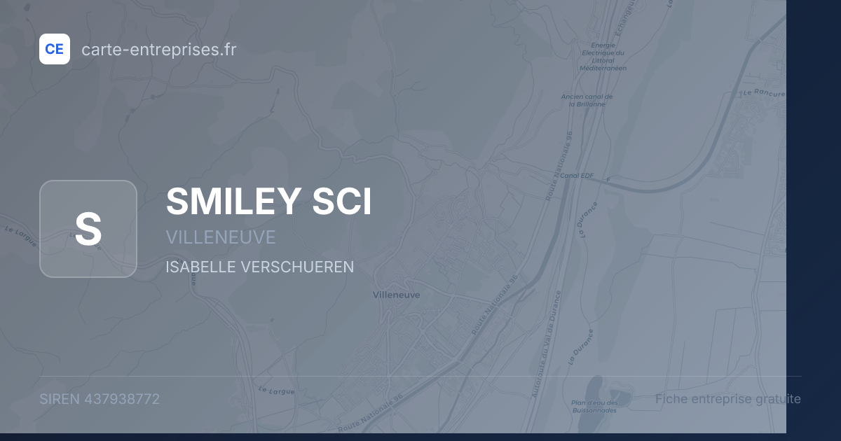 SMILEY SCI — 437938772 — fiche entreprise