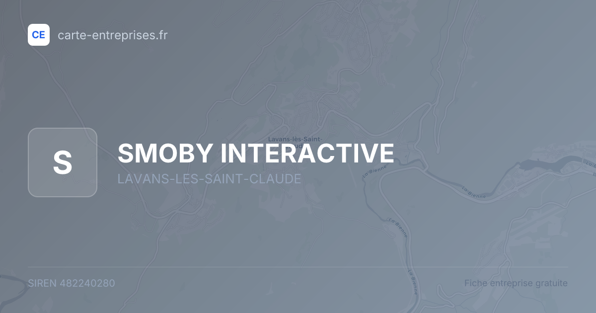 SMOBY INTERACTIVE — 482240280 — fiche entreprise