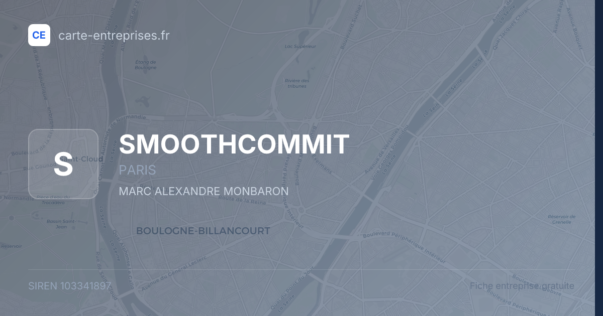 SMOOTHCOMMIT — 103341897 — fiche entreprise