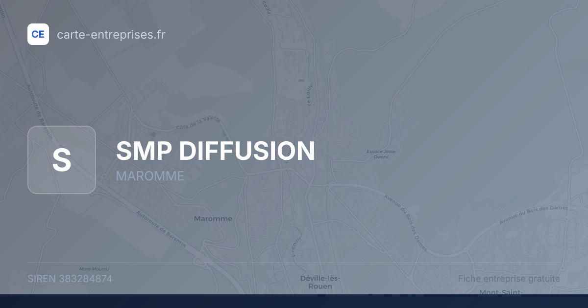 SMP DIFFUSION — 383284874 — fiche entreprise