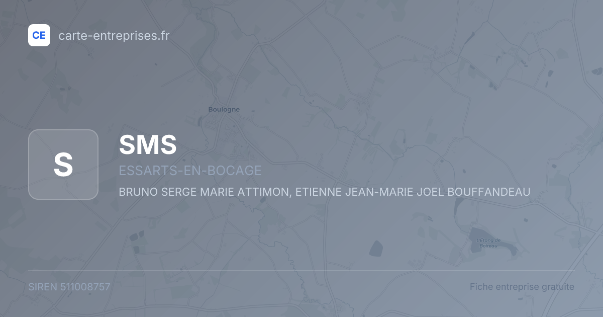 SMS — 511008757 — fiche entreprise