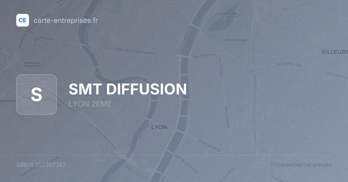 SMT DIFFUSION — 352367742 — fiche entreprise