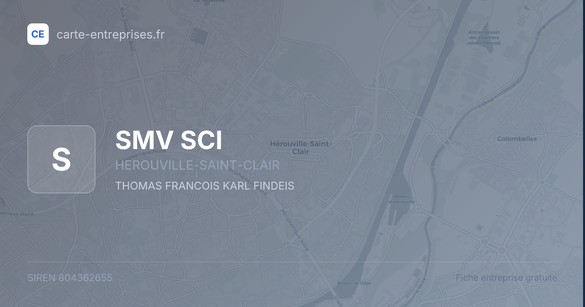 SMV SCI — 804362655 — fiche entreprise