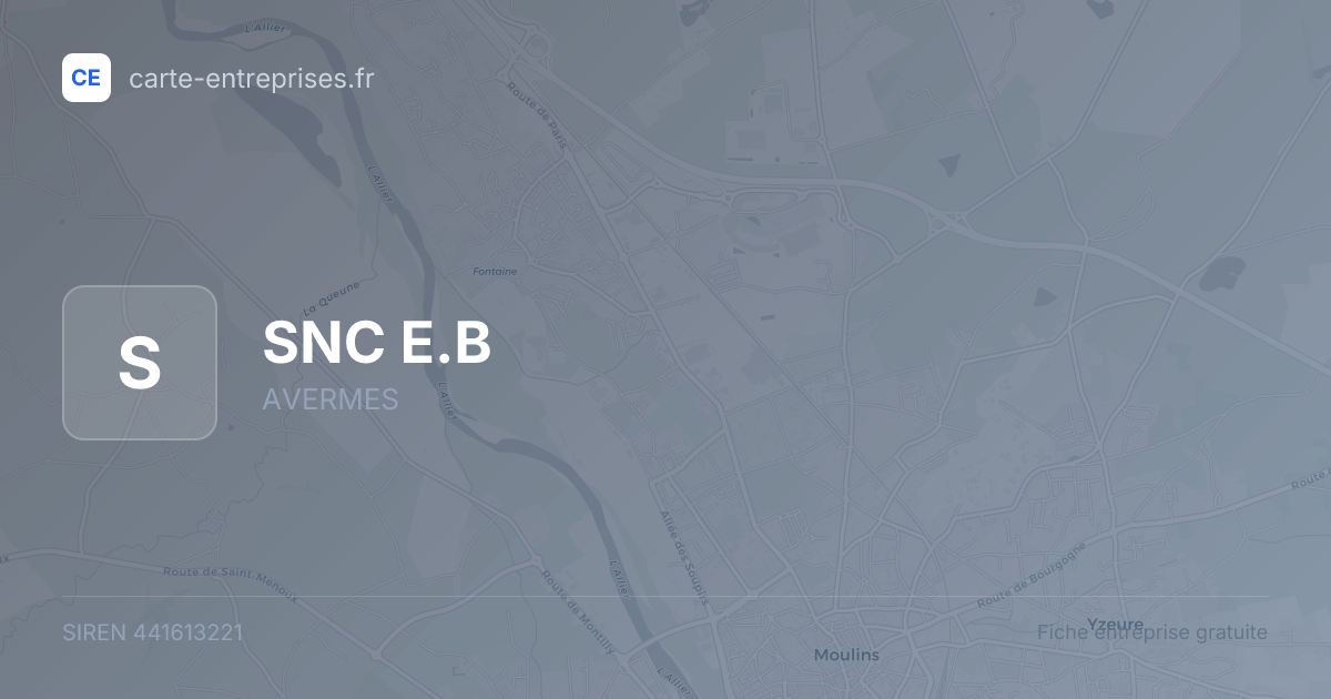 SNC E.B — 441613221 — fiche entreprise