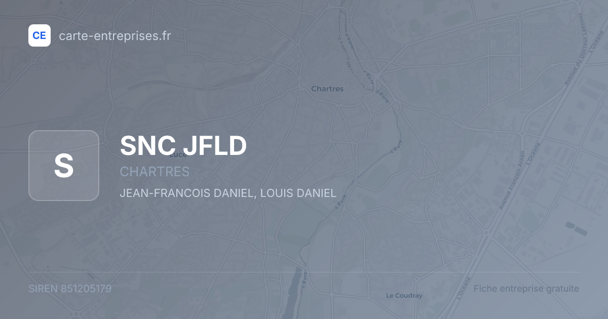 SNC JFLD — 851205179 — fiche entreprise