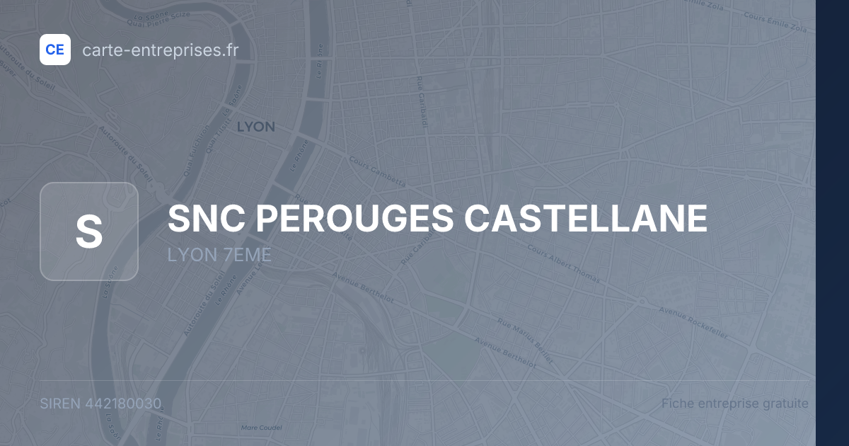 SNC PEROUGES CASTELLANE — 442180030 — fiche entreprise