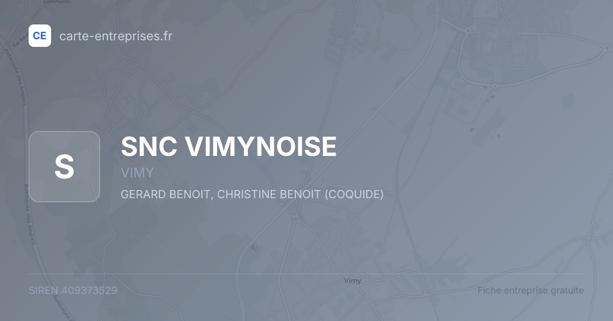 SNC VIMYNOISE — 409373529 — fiche entreprise