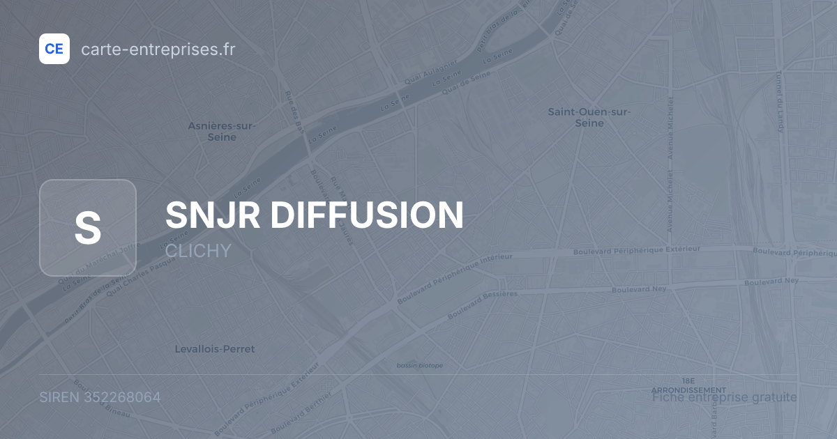 SNJR DIFFUSION — 352268064 — fiche entreprise