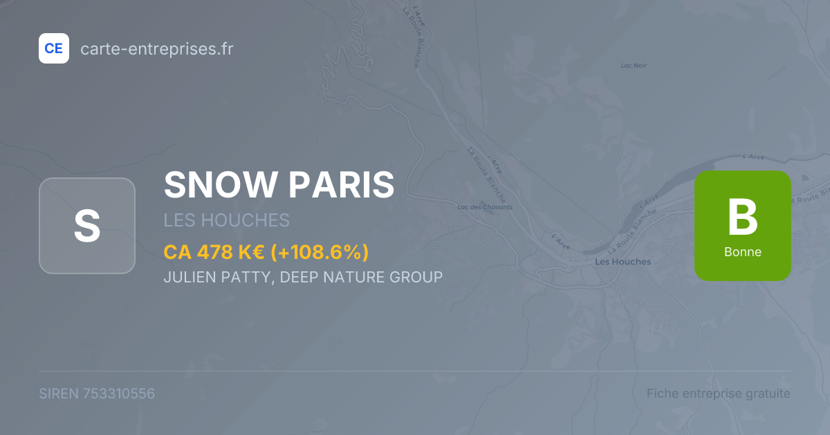 SNOW PARIS — 753310556 — fiche entreprise