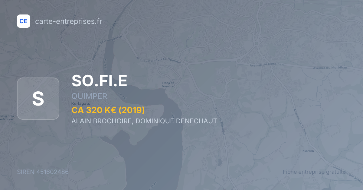 SO.FI.E — 451602486 — fiche entreprise