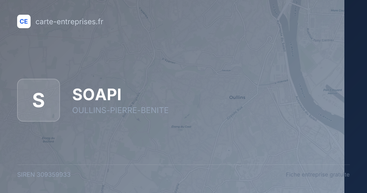 SOAPI — 309359933 — fiche entreprise