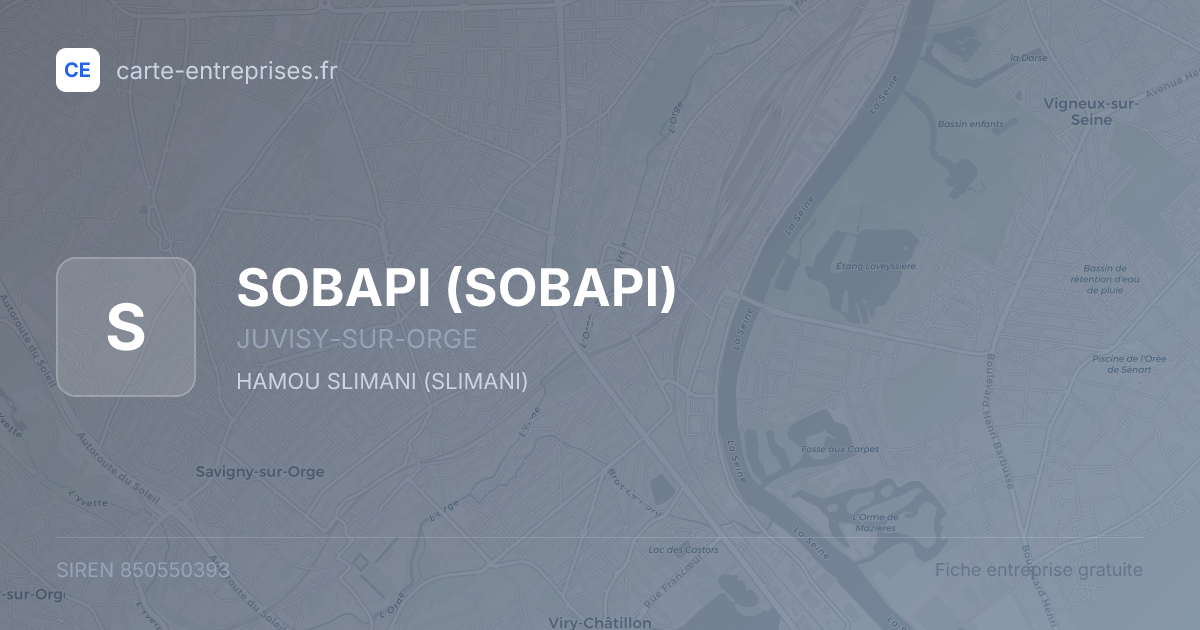 SOBAPI — 850550393 — fiche entreprise