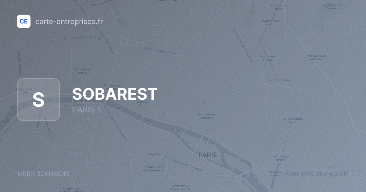 SOBAREST — 324166040 — fiche entreprise