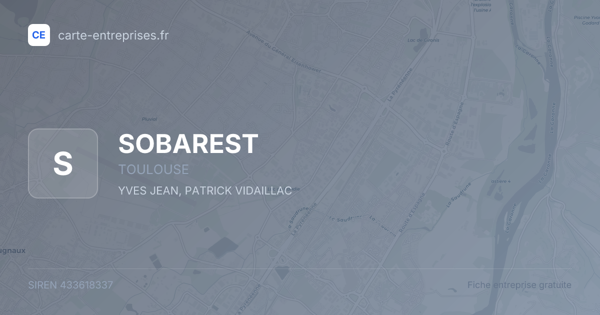 SOBAREST — 433618337 — fiche entreprise