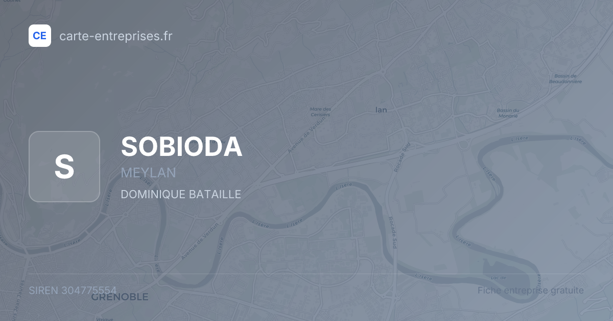 SOBIODA — 304775554 — fiche entreprise