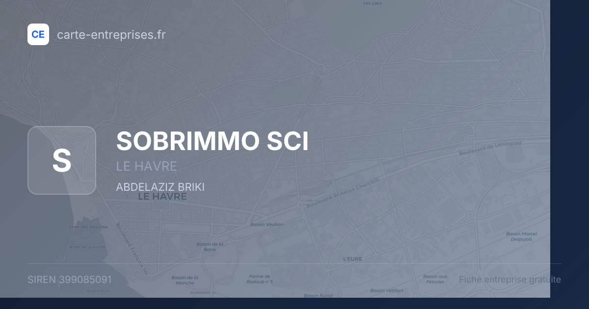 SOBRIMMO SCI — 399085091 — fiche entreprise
