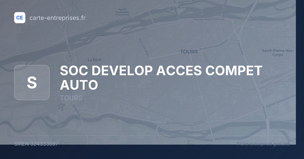 SOC DEVELOP ACCES COMPET AUTO — 324333897 — fiche entreprise