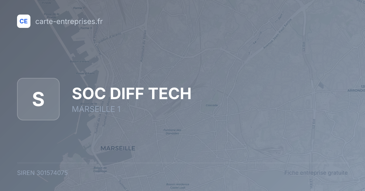 SOC DIFF TECH — 301574075 — fiche entreprise