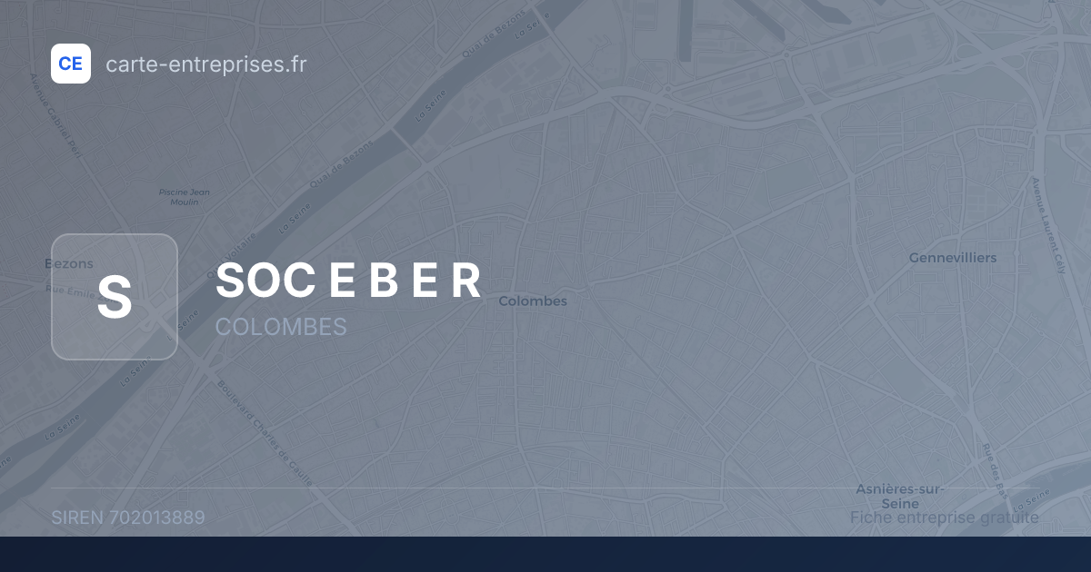 SOC E B E R — 702013889 — fiche entreprise