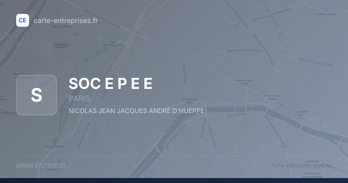 SOC E P E E — 572196830 — fiche entreprise