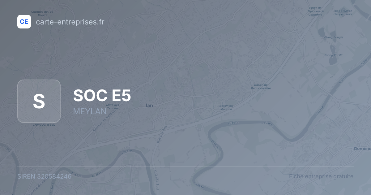 SOC E5 — 320584246 — fiche entreprise