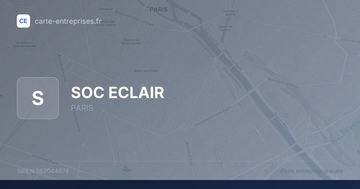 SOC ECLAIR — 562044974 — fiche entreprise